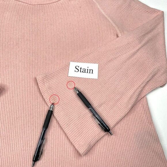 Anthropologie Maeve Ribbed Pink Turtleneck Top - Picture 6 of 10